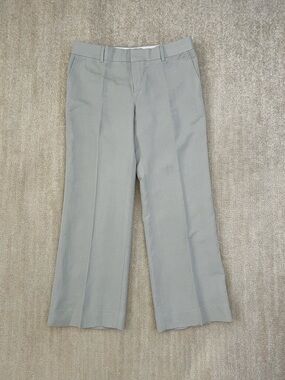 Banana Republic Linen Wide Leg Gray Trousers Pants 6P Petite